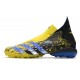 Adidas Predator Freak .1 High TF Yellow Black Blue Soccer Cleats