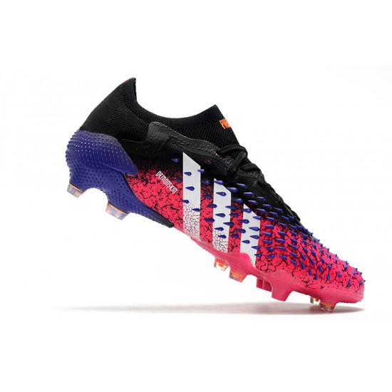 Adidas Predator Freak .1 Low FG Black Peach Silver Soccer Cleats