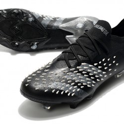 Adidas Predator Freak .1 Low FG Black White Soccer Cleats