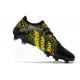 Adidas Predator Freak .1 Low FG Black Yellow Soccer Cleats