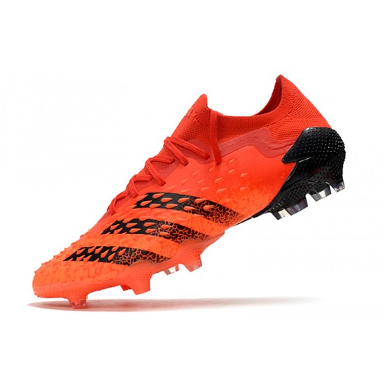 Adidas Predator Freak .1 Low FG Orange Black Soccer Cleats