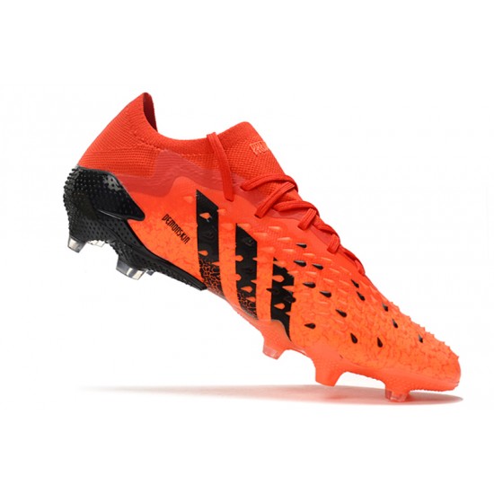 Adidas Predator Freak .1 Low FG Orange Black Soccer Cleats