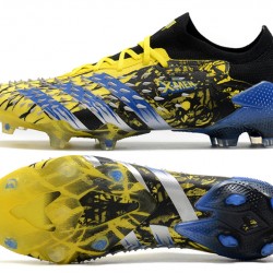 Adidas Predator Freak .1 Low FG Yellow Blue Soccer Cleats