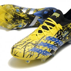 Adidas Predator Freak .1 Low FG Yellow Blue Soccer Cleats