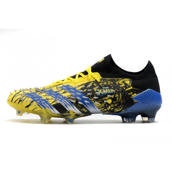 Adidas Predator Freak .1 Low FG Yellow Blue Soccer Cleats