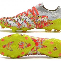 Adidas Predator Freak .1 Low FG Yellow Orange Silver Soccer Cleats