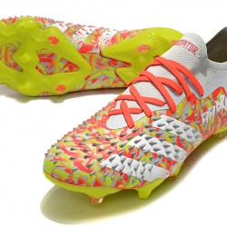 Adidas Predator Freak .1 Low FG Yellow Orange Silver Soccer Cleats