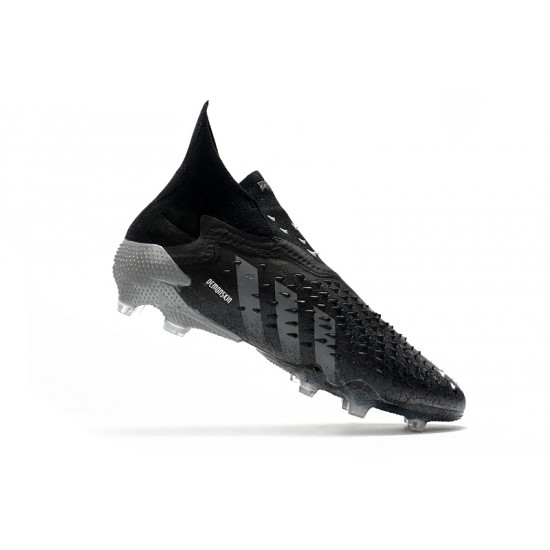 Adidas Predator Freak FG Black White High Soccer Cleats