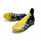 Adidas Predator Freak FG Black Yellow Silver Blue High Soccer Cleats