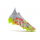 Adidas Predator Freak FG Green Yellow Peach Silver High Soccer Cleats