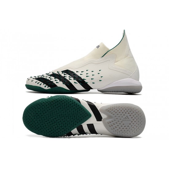 Adidas Predator Freak IC Beige Green High Soccer Cleats