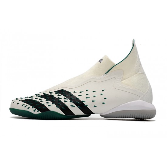 Adidas Predator Freak IC Beige Green High Soccer Cleats