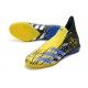 Adidas Predator Freak IC Black Yellow Blue High Soccer Cleats