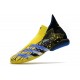 Adidas Predator Freak IC Black Yellow Blue High Soccer Cleats