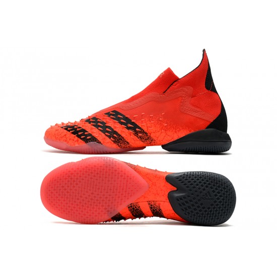 Adidas Predator Freak IC Orange Black High Soccer Cleats