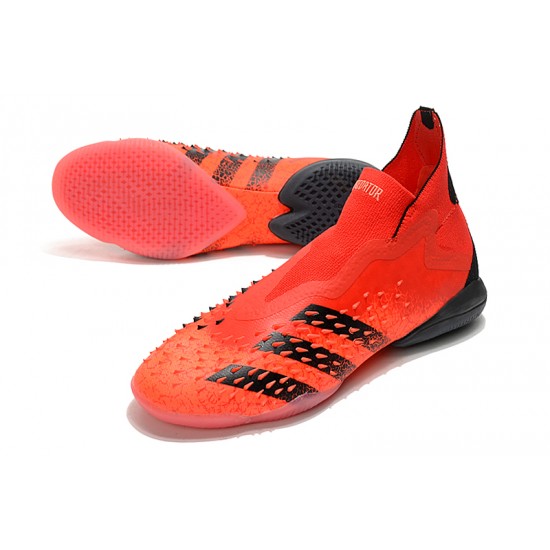 Adidas Predator Freak IC Orange Black High Soccer Cleats