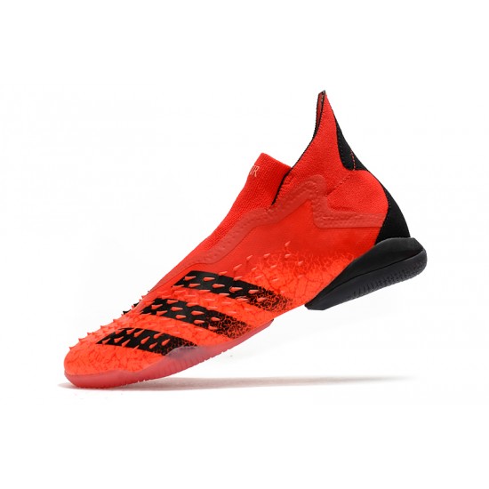 Adidas Predator Freak IC Orange Black High Soccer Cleats