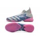 Adidas Predator Freak IC Silver Blue Pink Blue High Soccer Cleats