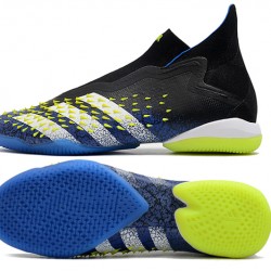 Adidas Predator Freak IC Yellow Black Blue High Soccer Cleats