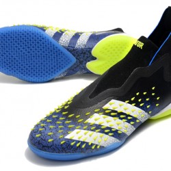 Adidas Predator Freak IC Yellow Black Blue High Soccer Cleats