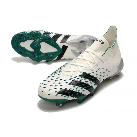 Adidas Predator Freak.1 FG Beige Green Low Soccer Cleats