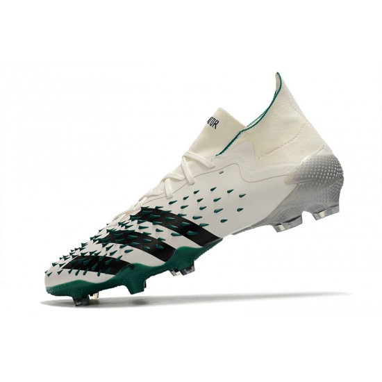 Adidas Predator Freak.1 FG Beige Green Low Soccer Cleats