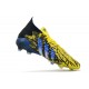 Adidas Predator Freak.1 FG Black Yellow Blue Low Soccer Cleats