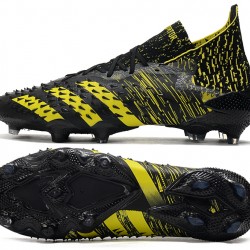 Adidas Predator Freak.1 FG Black Yellow Low Soccer Cleats