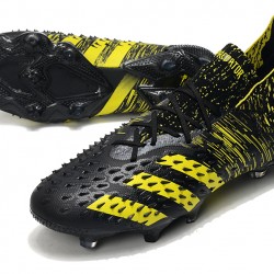 Adidas Predator Freak.1 FG Black Yellow Low Soccer Cleats