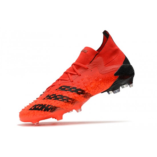 Adidas Predator Freak.1 FG Orange Black Low Soccer Cleats