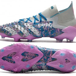 Adidas Predator Freak.1 FG Purple Silver Blue Low Soccer Cleats