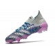 Adidas Predator Freak.1 FG Purple Silver Blue Low Soccer Cleats