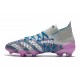 Adidas Predator Freak.1 FG Purple Silver Blue Low Soccer Cleats