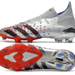 Adidas Predator Freak.1 Silver Orange Black Low Soccer Cleats