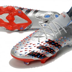 Adidas Predator Freak.1 Silver Orange Black Low Soccer Cleats