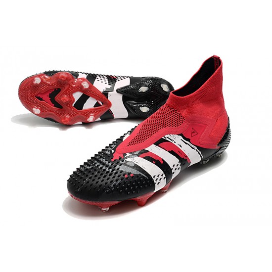 Adidas Predator Mutator 20 FG Black Red White High Soccer Cleats