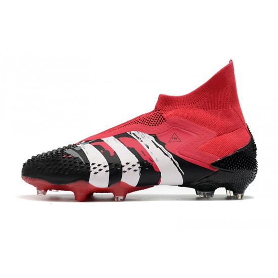 Adidas Predator Mutator 20 FG Black Red White High Soccer Cleats