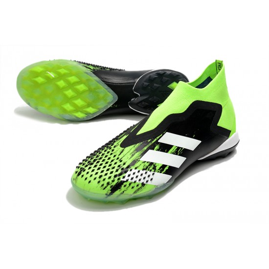 Adidas Predator Mutator 20 TF Black White Green Soccer Cleats