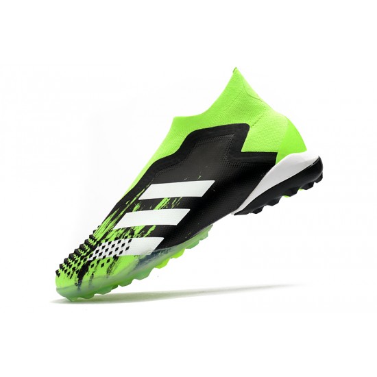 Adidas Predator Mutator 20 TF Black White Green Soccer Cleats