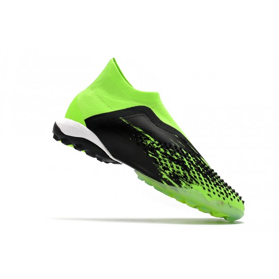 Adidas Predator Mutator 20 TF Black White Green Soccer Cleats