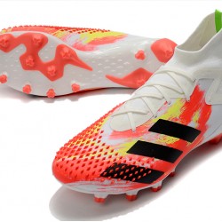 Adidas Predator Mutator 20.1 AG Beige White Black Orange Soccer Cleats