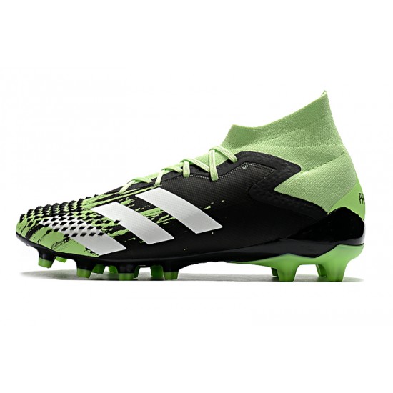 Adidas Predator Mutator 20.1 AG Black White Green Soccer Cleats