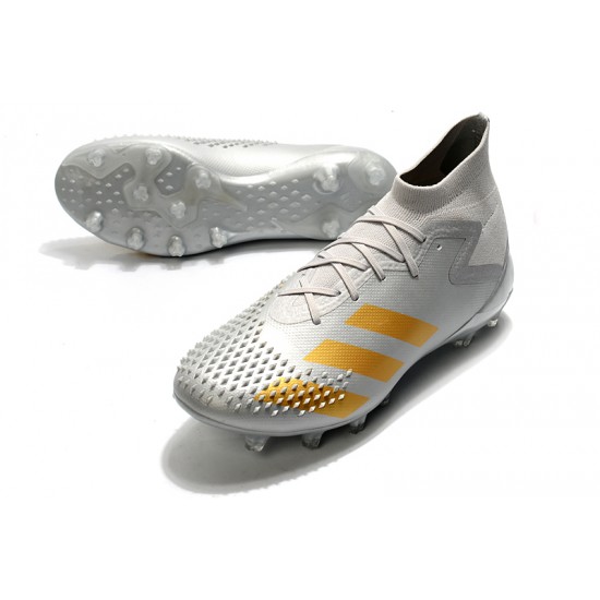 Adidas Predator Mutator 20.1 AG Silver Grey Gold Soccer Cleats