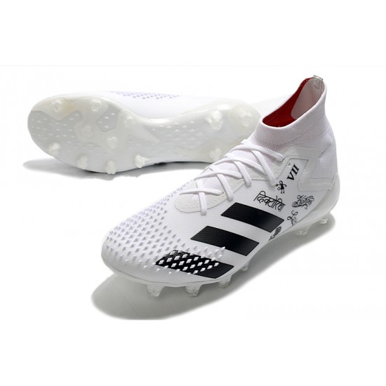 Adidas Predator Mutator 20.1 AG White Black Soccer Cleats