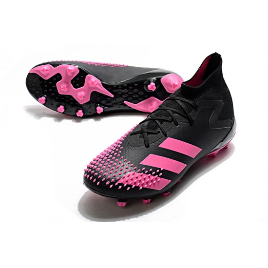 Adidas Predator Mutator 20.1 High AG Black Pink Soccer Cleats