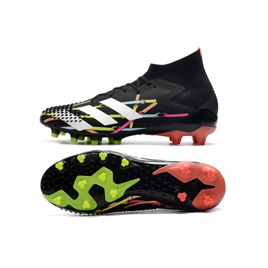 Adidas Predator Mutator 20.1 High AG Black White Orange Green Soccer Cleats