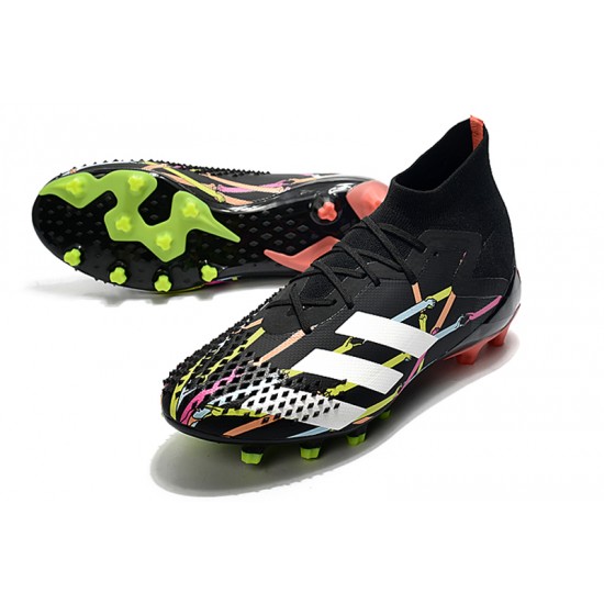 Adidas Predator Mutator 20.1 High AG Black White Orange Green Soccer Cleats