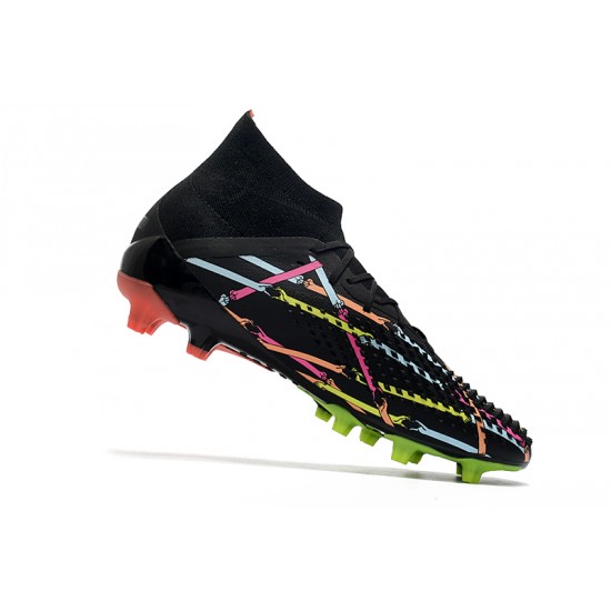 Adidas Predator Mutator 20.1 High AG Black White Orange Green Soccer Cleats