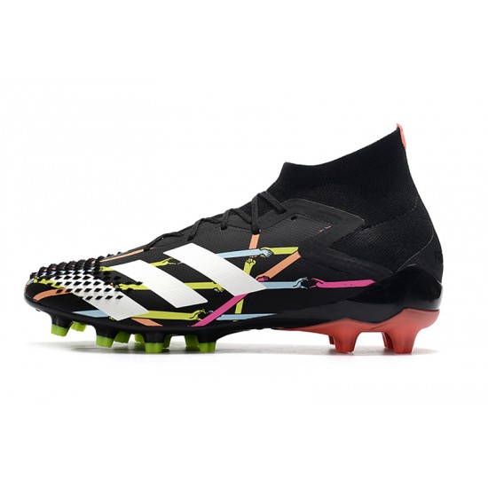 Adidas Predator Mutator 20.1 High AG Black White Orange Green Soccer Cleats