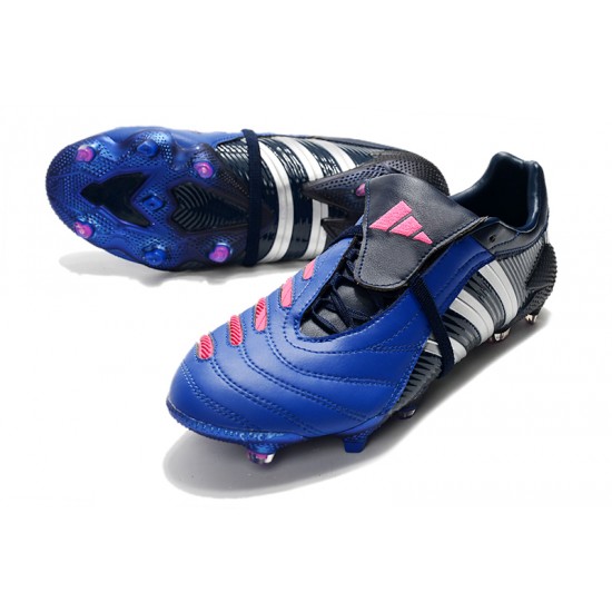 Adidas Predator Pulse Low FG UCL Black Blue Silver Soccer Cleats